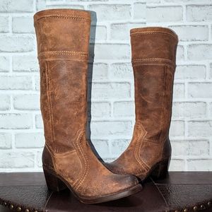 Frye Jane Riding Boots, Size 9 brown suede